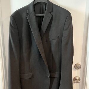 Calvin Klein Dark Grey 100% Wool Men’s Suit Jacket